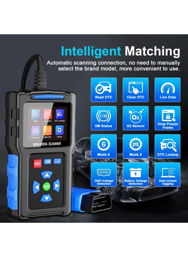 سوبر 5 جهاز فحص أعطال السيارات T200 OBD2، قارئ أكواد OBDII، قارئ أكواد فحص محرك السيارة مع خاصية إعادة الضبط وفحص جاهزية نظام الفحص، أداة فحص تشخيصية احترافية لجميع السيارات المصنعة بعد عام 1996 - Image 2